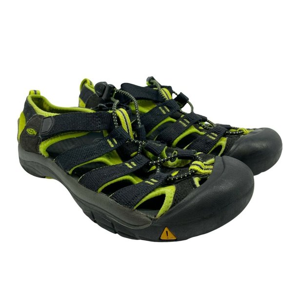 Keen Other - Keen Unisex Kids Newport H2 1009965 Black Green Closed Toe Hiking Sandals Size 5